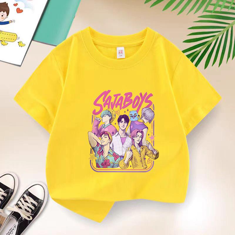 Kpop The Witch Hunt Team Turtle Planet Witch Hunter Group Short-Sleeve Peripheral Printed T-Shirt