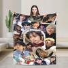 South Korean Rock X-Xdinarys H-Heroes Blanket Fleece Spring Autumn Portable Ultra-Soft Throw Blankets for Sofa Outdoor Quilt