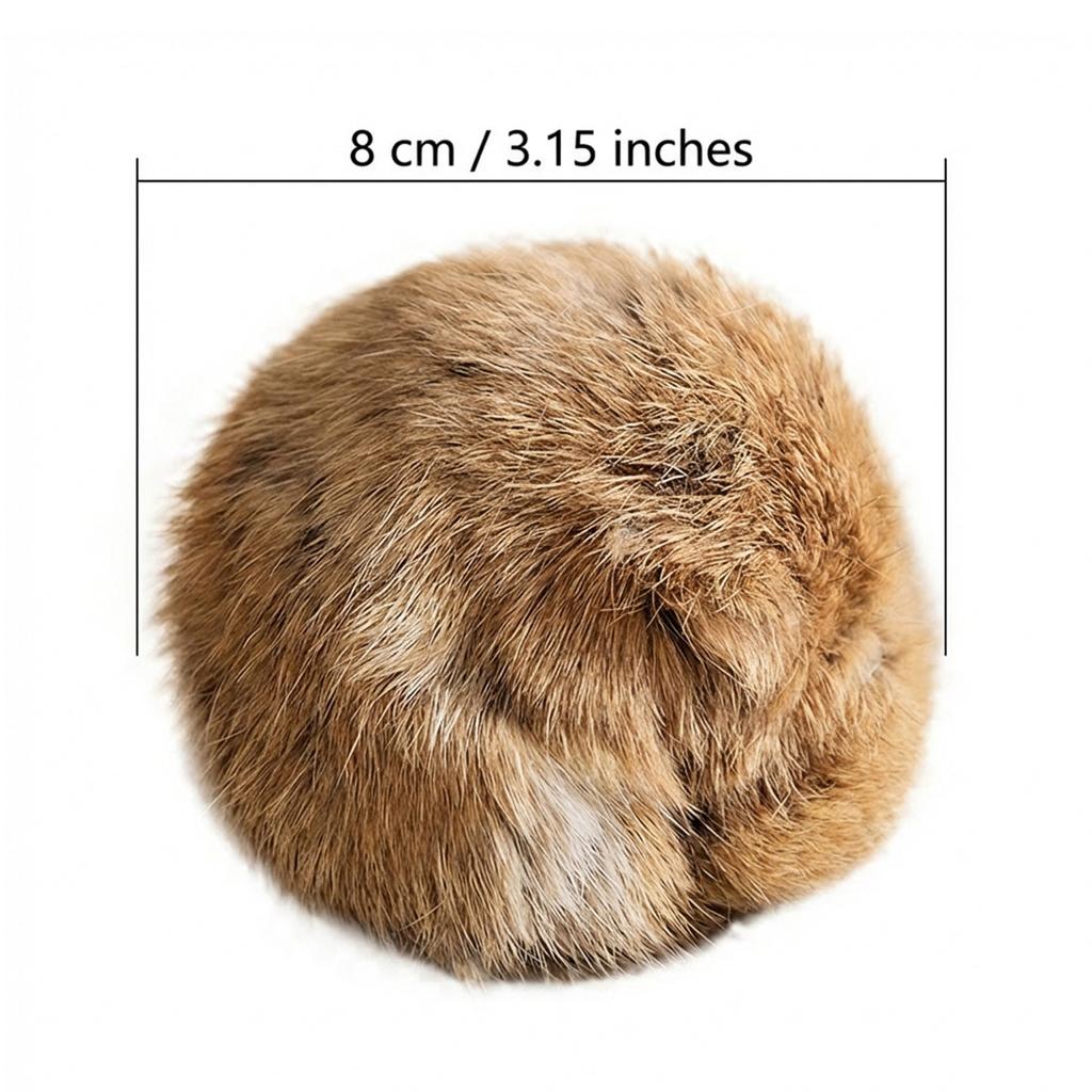 Plush Cat Toy Rabbit Fur Ball Rabbit Fur Playful Cat Fur Ball Rich And Pleasant Pet Scent Sniffing Cat Rabbit Fur Ball Toys