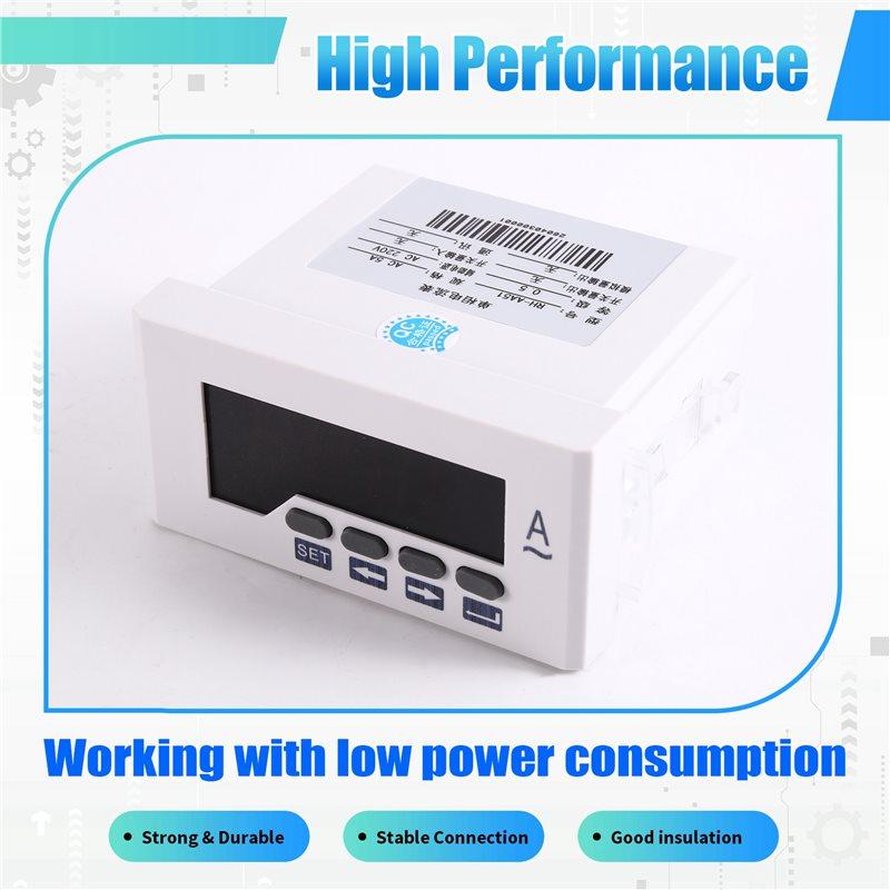A25F-Intelligent Single-Phase Digital Display AC Ammeter, Size 48 X 96Mm