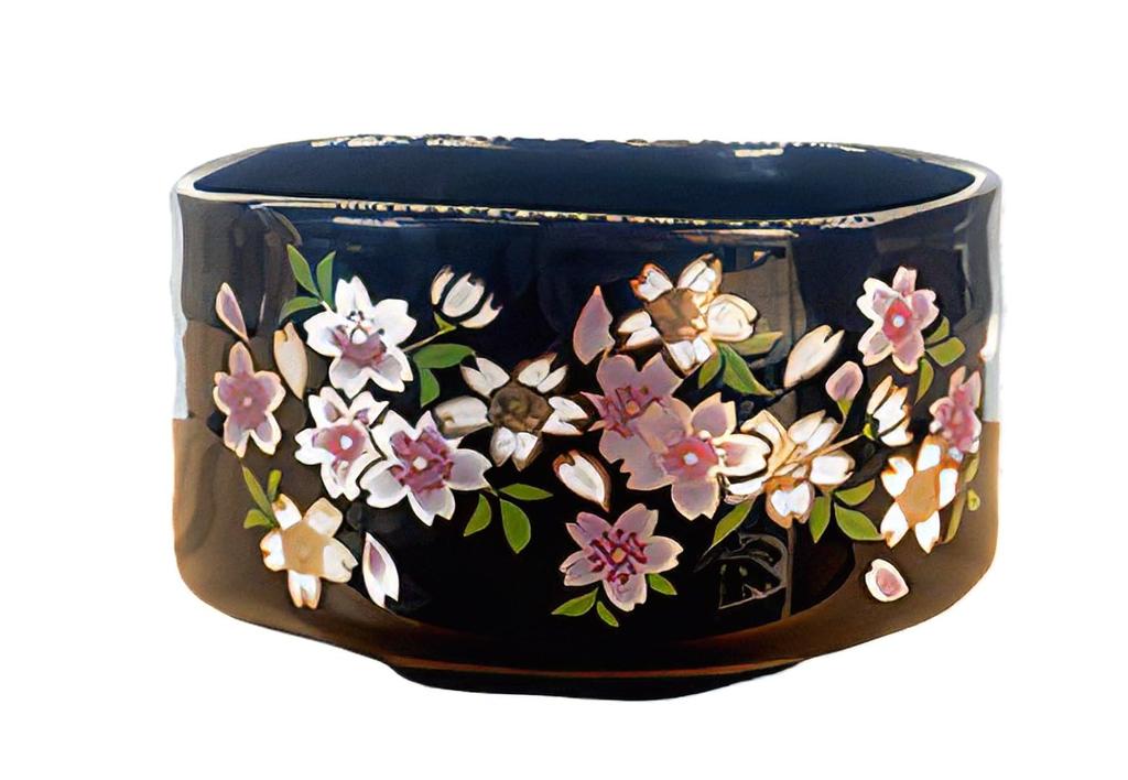 Mino ware gold cherry blossom Mi 4114
