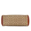 Used COACH Shoulder Bag Signature 597 PVC/leather Last Brown