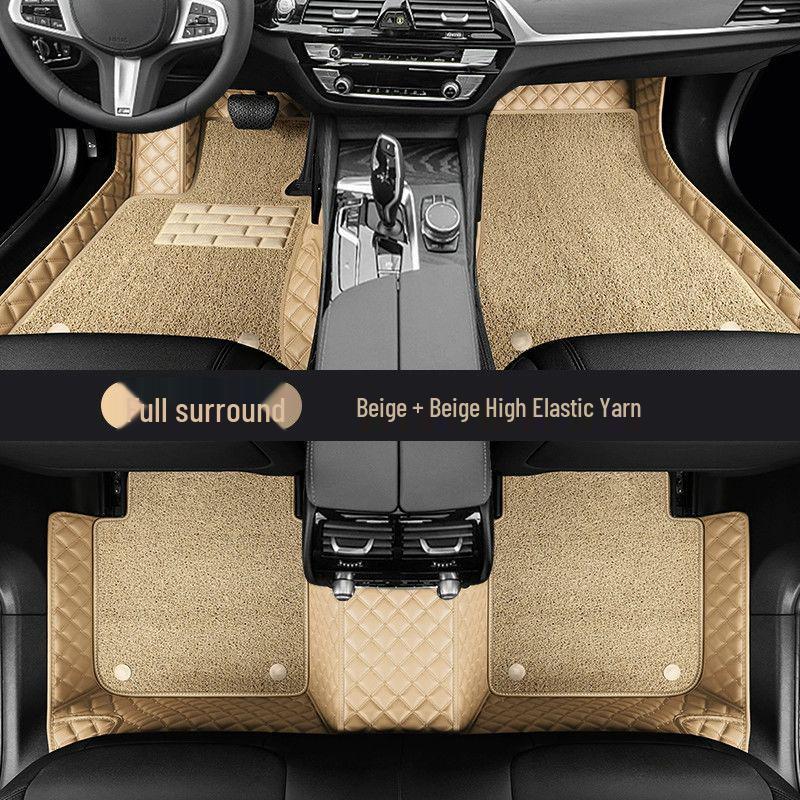 Honda Fit Carpet-Style Floor Mats with Embedded Door Sill Design