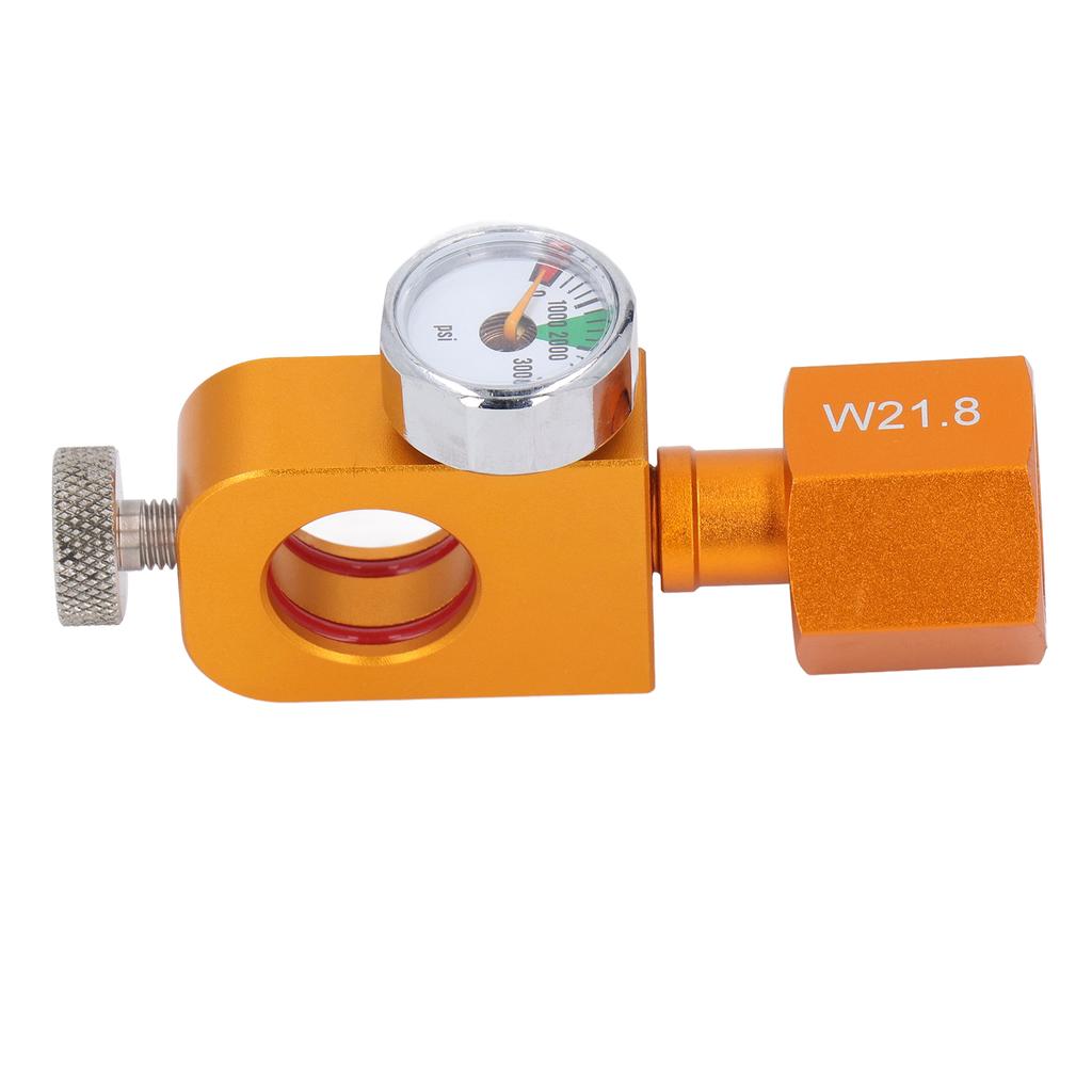 W21.8 Soda Carbonator Refill Adapter Professional High Accuracy CO2 Refill Adapter with Pressure Gauge and Deflating