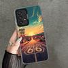 America Route 66 Soft Phone Case for Samsung A17 A16 A15 A14 A13 A57 A56 A55 A54 A53 A37 A36 A35 A34 A33 A26 A25 A24 A23 A52