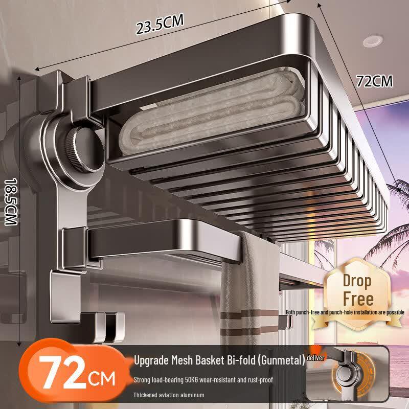LIEI No-Drill Suction Cup Towel Rack
