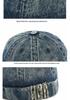 Unisex Distressed Denim Landlord Cap - Trendy Street Style Hipster Hat for Spring and Autumn