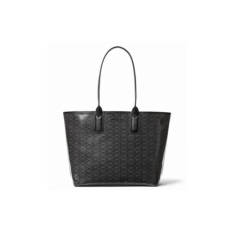 MICHAEL KORS Canvas Tote Bag , Shopping Bag , Shoulder Bag Regular Women's Black (Unisex) Shoulder Bags 35H1T2JT2C 001