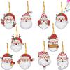 5/10 Stück/Set Weihnachtsdekoration Diamantmalerei Anhänger Spezielle Form Bohrer 5D DIY Hängendes Ornament Spotbohrer Cartoon Einseitig