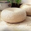 Thick Tatami Mat Cat Bed Woven Straw Japanese Floor Cushion Pet Pad for Indoor All Season Use