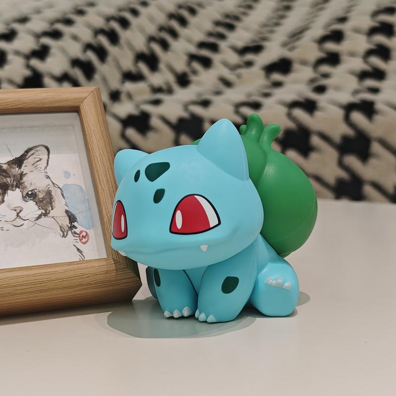 6Pcs Pokemon Tilting Head Gengar Snorlax Pikachu Jigglypuff Rowlet Figure Set Desktop Decoration Doll Boy Toys Collectible Gift