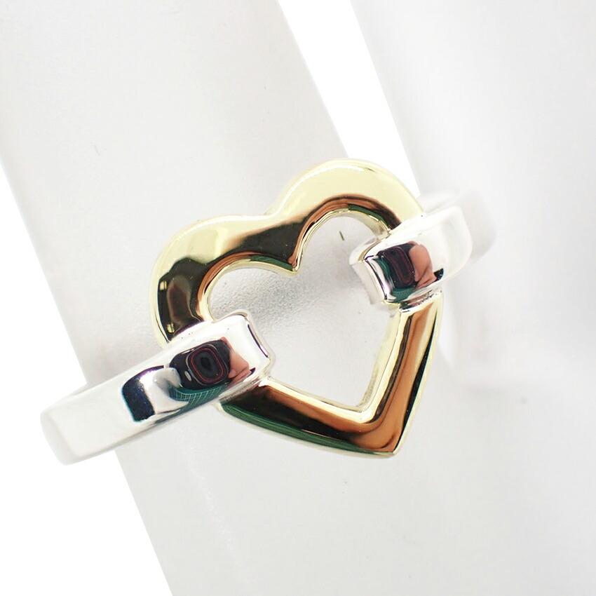 [Used] TIFFANY 925 Open Heart Ring/Size 10/j18-6