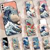 The Great Wave Off Kanagawa Funda Case For Samsung Galaxy S25 Ultra S9 S10 S20 S21 S22 Plus S23 Ultra S24 FE Phone Cover