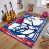 Western Bulldogs Polyester Carpet, Soft Indoor Mat for Office Chair, Living Room, Computer Desk - Decorative Home Office Rug Design