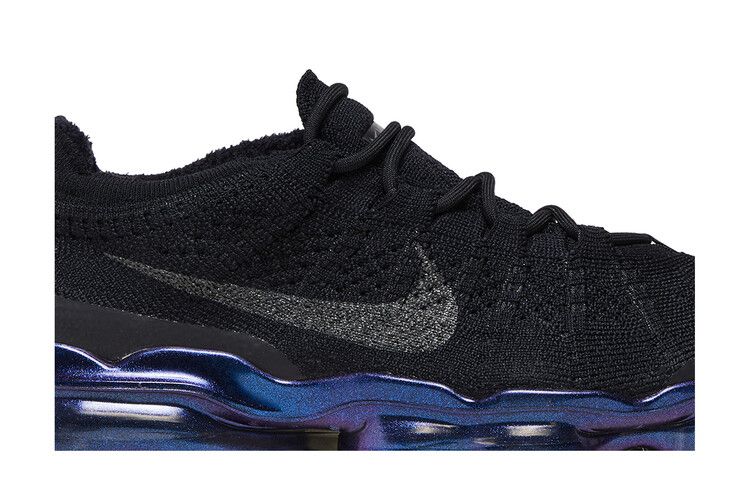 Women's Sneakers Nike Air Vapormax 2023 Flyknit Black Iridescent (Women's) Black/Metallic Silver/Multi-Color