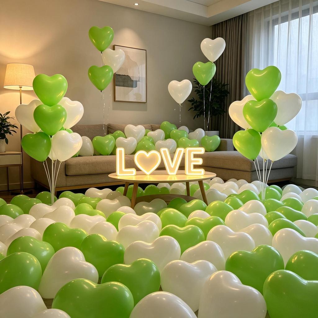 Herzförmige Ballons für Anträge, Verlobungen und Geburtstagsfeiern - Verdickte & Bunte Dekoration