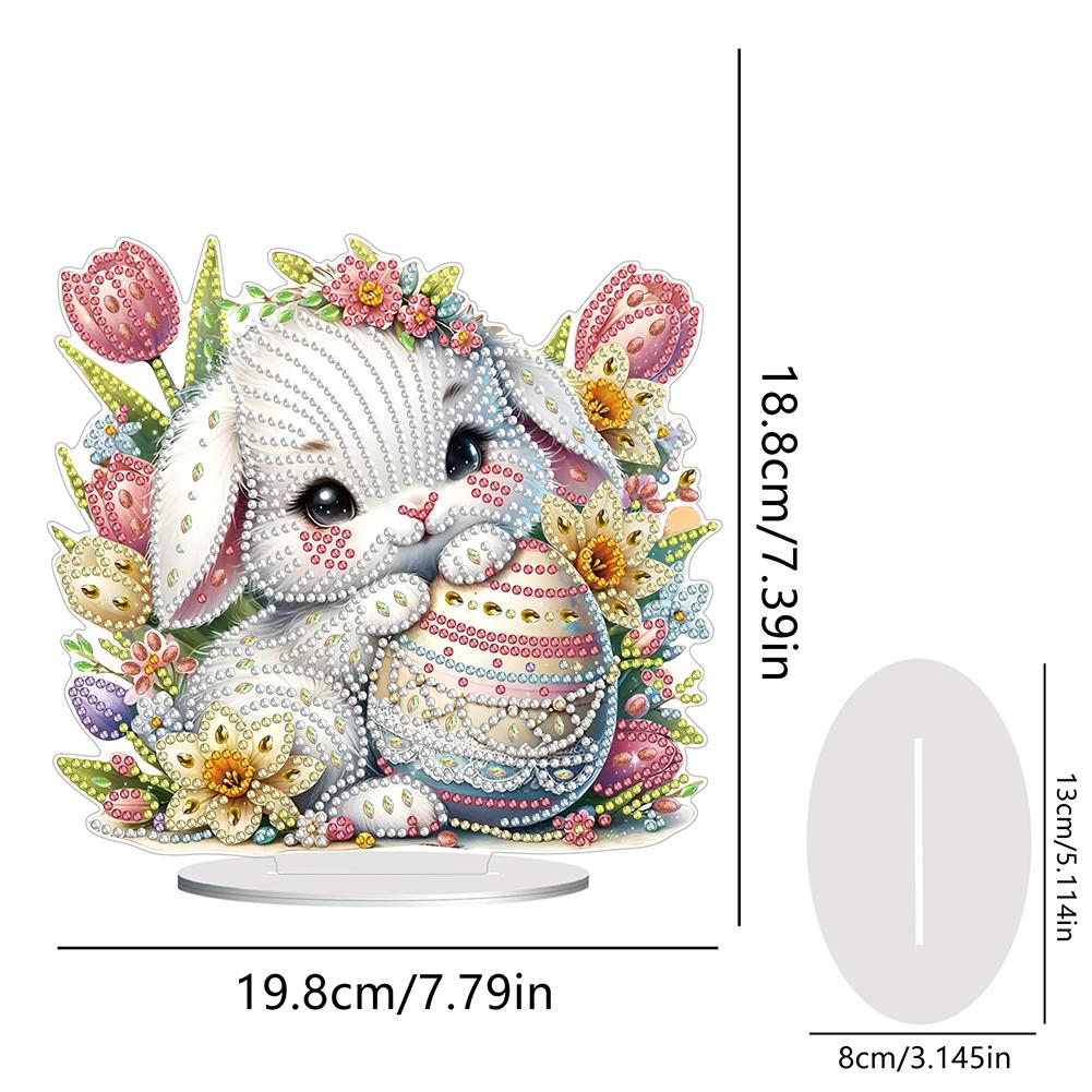 5D DIY Diamantmalerei Ostereibaum Strasssteine Desktop-Ornamente Kunst Tischdekoration Acryl Sonderform für Anfänger