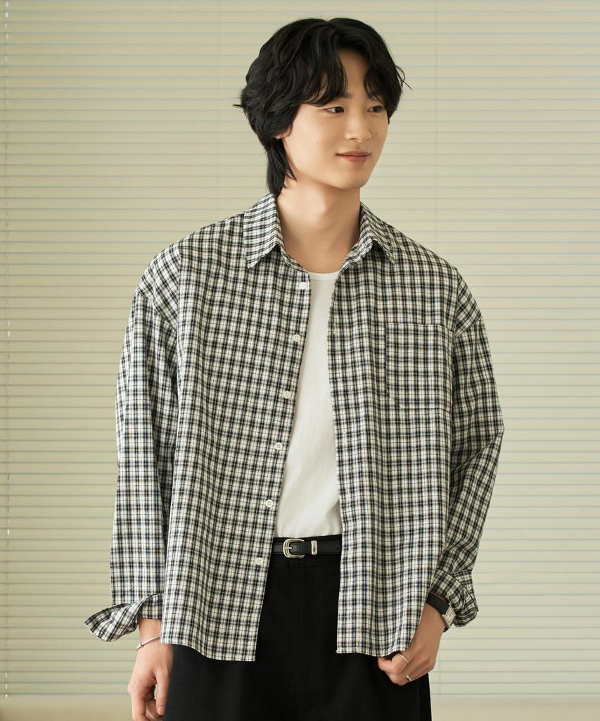 HYOJI 26 Ss Semi-Crop Lightweight Check Shirt (5 Colors)