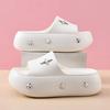 Summer new thick-soled one-pedal slippers women's height increase wear-resistant beach fashion casual cool slippers