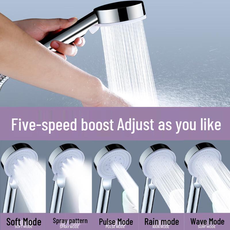 Pressurized Multifunction Handheld Shower Head