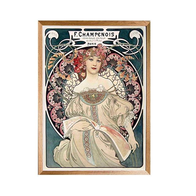 Vintage Art Nouveau Prints Posters Canvas Paintings Classic HD Pictures Wall Art For Living Room Home Office Decor Frameless