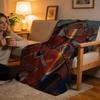Throw High-Density Short Plush Blanket For Sofa Nap Air-Conditioned Room Soft Skin-Friendly AFTG All For The Game Retro Print