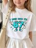 Six Seven 67 Funny Brainrot Italian Short Sleeve Kids Crewneck Tee Boys Girls Summer Cute Hot Street Age 3-14