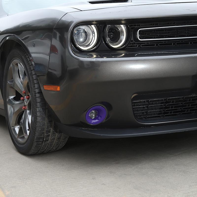 ABS Voorste Mistlamp Lamp Decoratie Cover Sticker Geschikt Voor Dodge Challenge 2015 En Hoger Auto Buiten Ornament Accessoires