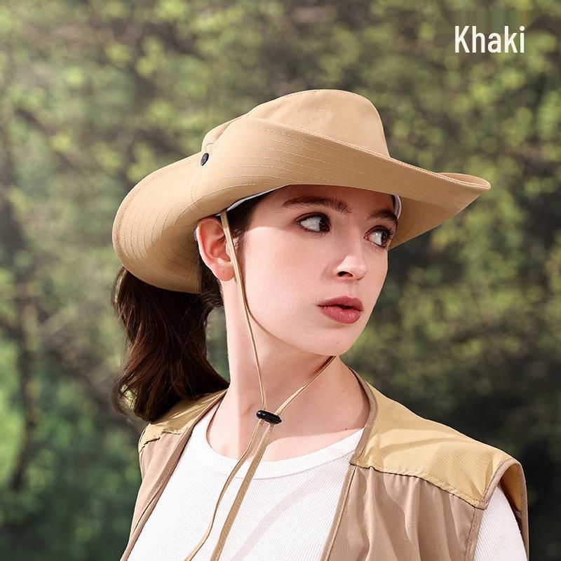 Premium Outdoor Sun Protection Mountaineering Hat - Large Brim, Breathable, Unisex