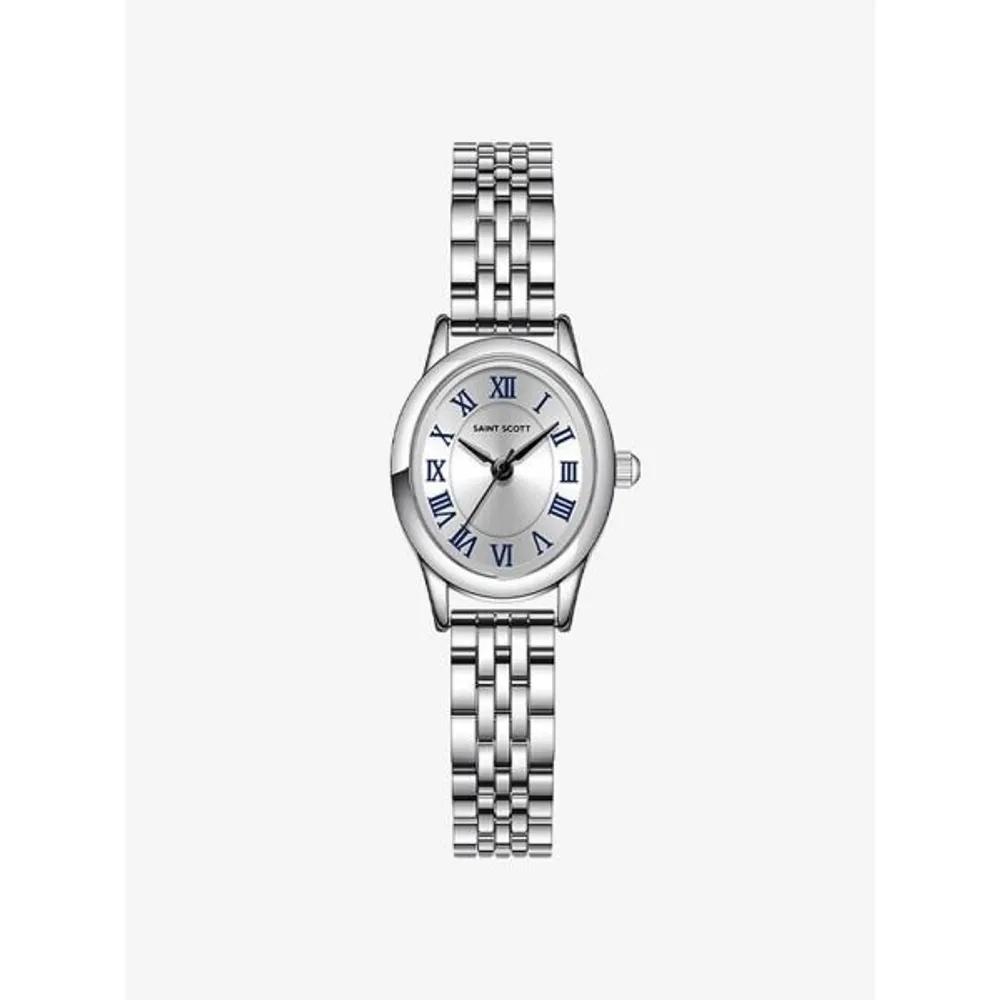 [Saint Scott] Eggshell Metal Watch Silver ST1102-SSS