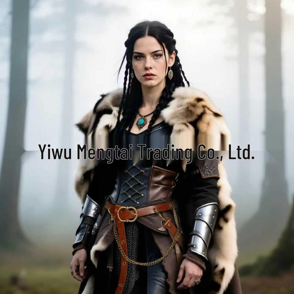 Nordic Viking Style Medieval Thin Leather Chain Belt - Retro Punk Decoration