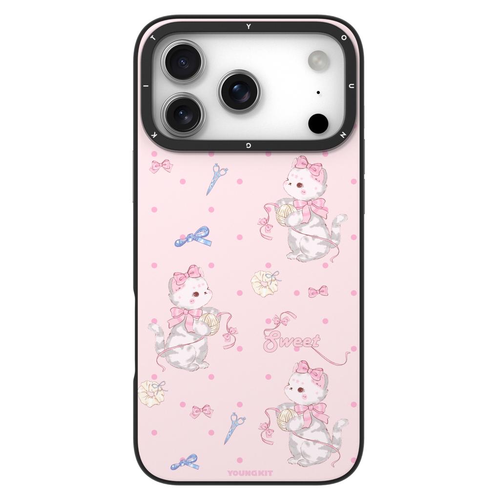 YOUNGKIT Cute Moments Series For iPhone 17 Pro Magnetic Case IMD Shockproof TPU Phone Back Cover