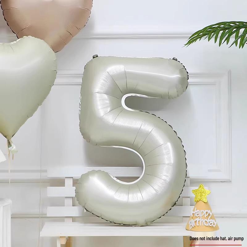 Minimalist Mori-Style Felt Happy Birthday Cake Wall Sticker for Baby's 1st Birthday Photo Props.