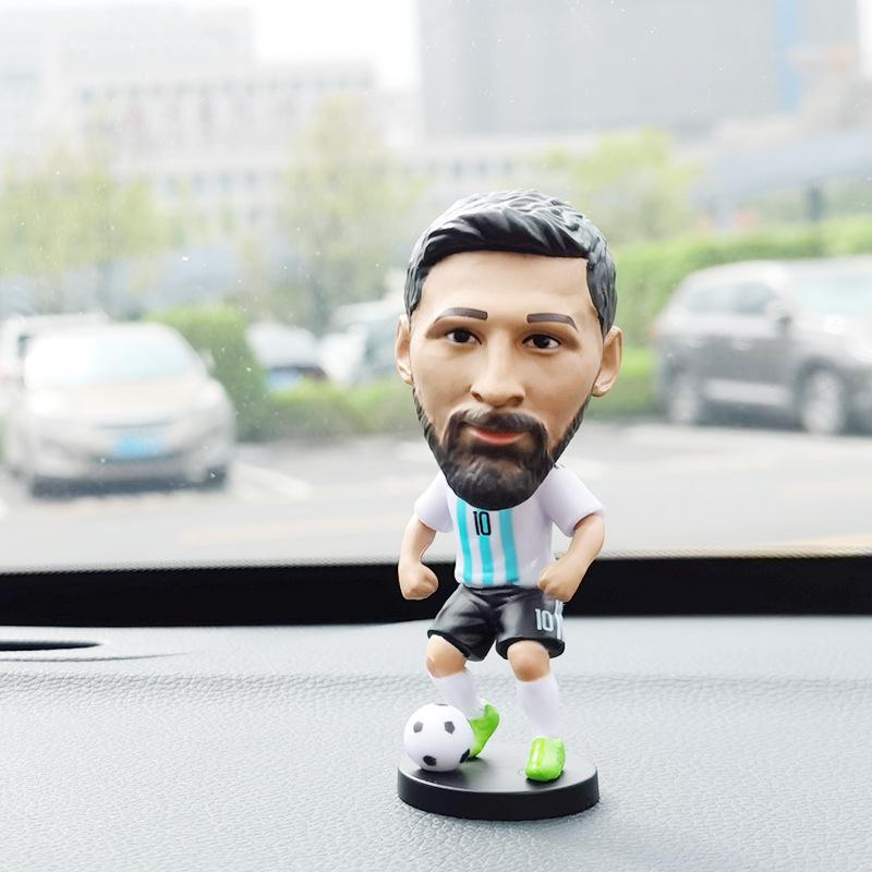 CR7 & Neymar Bobblehead Doll - Football Star Car Ornament Gift for Boys