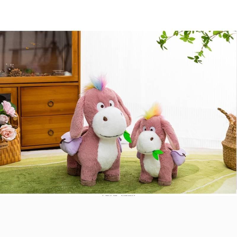Adorable Plush Donkey Backpack Toy Cute Stuffed Animal Doll Gift For Girls Birthday