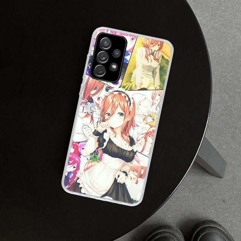 Nakano Miku Anime Phone Case Cover For Samsung Galaxy A12 A22 A32 A52 A72 A02S A51 A50S A31 A20S A10S Note 20 Ultra 10 Plus Gala