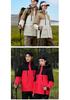 Graphene Insulated Fleece Patchwork Windbreaker for Hiking and Mountaineering