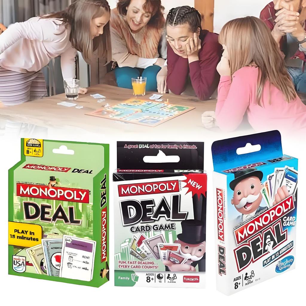 Deal Monopoly Card Board Games Props Family Party Paper Toy Fuuny Gift Kids