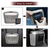Car Garbage Can Elegant Rhinestone Design Car Trash Can With Lid Multifunctional Front Seat Garbage Bin Multipurpose Organizers