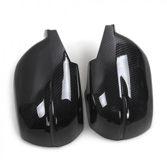 Carbon Fiber Rearview Side Mirror Cover Cap Trim For Honda CR-V 2017- 18