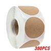100-500Pcs Vintage Kraft Paper Stickers Scrapbook Gift Stationery Label Stickers Handmade With Love Thank You For The Stickers