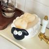 Cartoon Cute Lamb Soap Box Drainage Soap Box Non-Porous Soap Rack Creative Drainage Soap Tray Soap Rack Bathroom Accessories