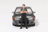 MINI GT Nissan Skyline R32 Nismo Gunmetal Tsugio Matsuda Collection with Tsugio Matsuda Figure Complete Product GT-R (Right-Hand Drive) MGT00869-R