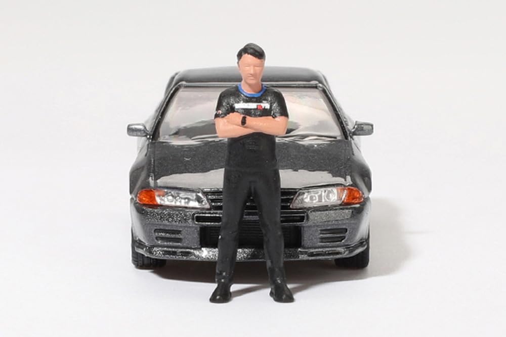 MINI GT Nissan Skyline R32 Nismo Gunmetal Tsugio Matsuda Collection with Tsugio Matsuda Figure Complete Product GT-R (Right-Hand Drive) MGT00869-R