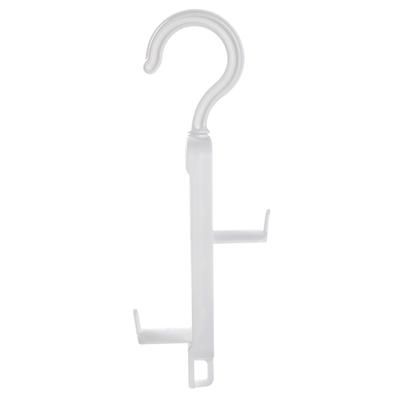 Plastic Tie Hook Rack 2-side Rotating Bag Hanger Stackable Belt Scarves Holder Laundry Storage Organizer