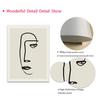 Picasso Line Woman Face Bird Beige Black Wall Art Canvas Painting Geometry Posters And Prints Wall Pictures Living Room Decor