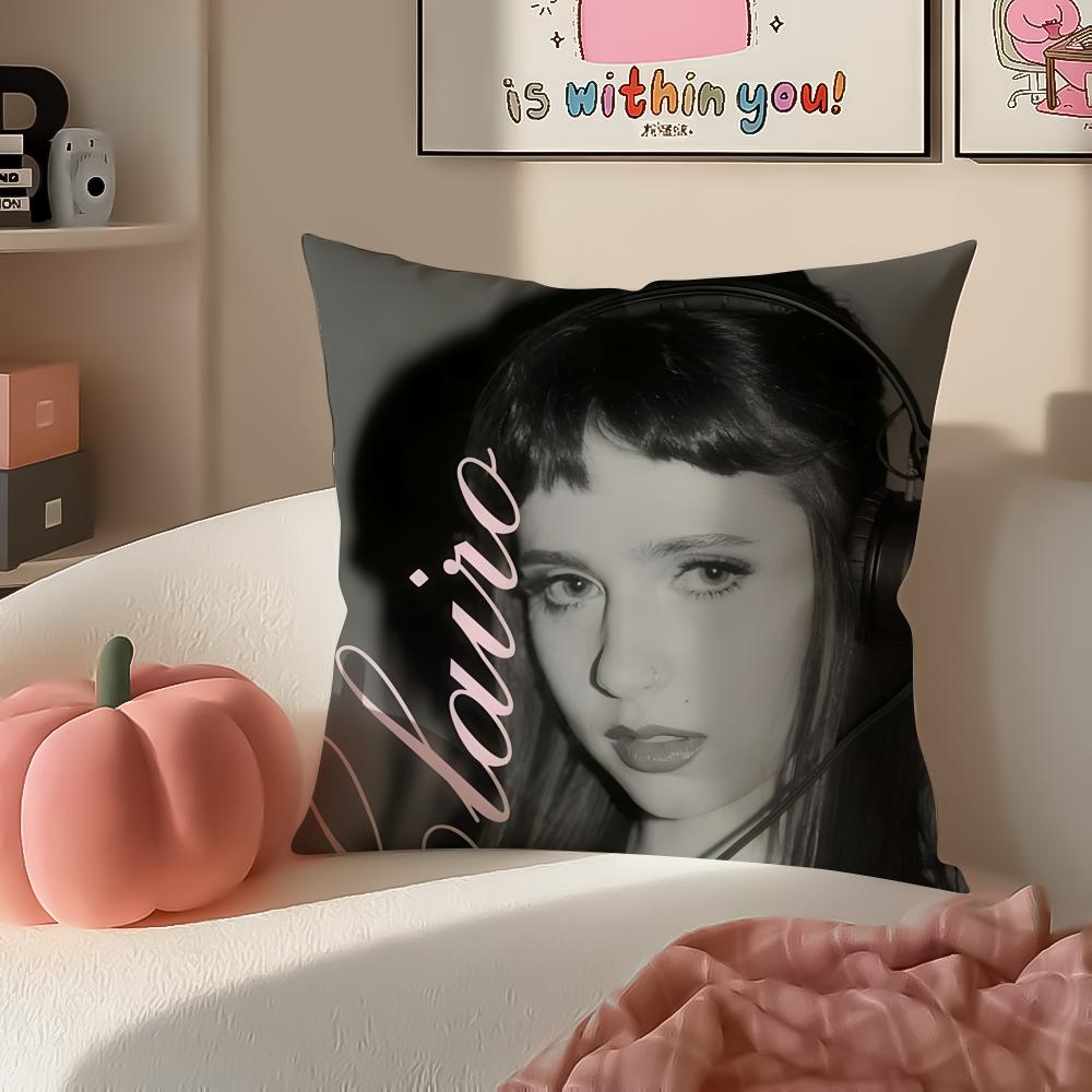 Singer CClairo Charm Cushion Cover Pillowcase Short Plush Invisible Zipper Room Sofa Cushion Cover
