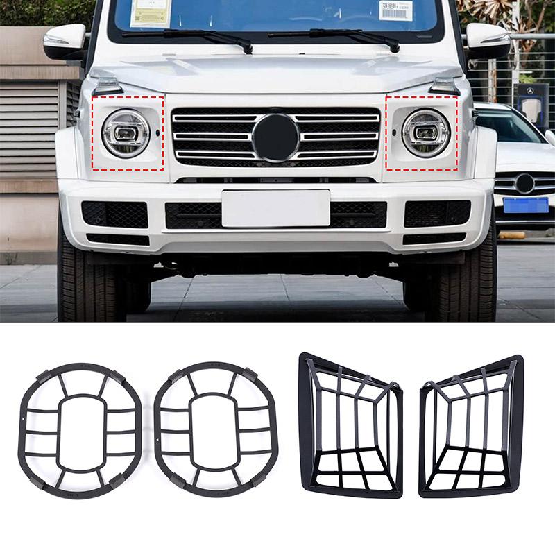 For Mercedes Benz G-Class W464 2019-2026 Carbon Steel Car Headlight Hood Turn Signal Cover Signal Lamp Cover Car Accessories