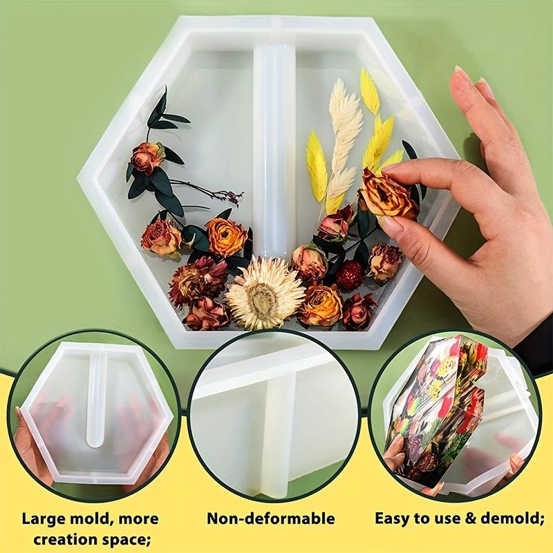 1pc Epoxy Resin Molds for Plant Propagation Station Flower Vase Silicone Molds for Resin Casting, Vase Mold for Flowers Preservation, Home Desk Decor