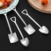  Coffee Spoons Cutlery Steel Shovel Ice Cream Spoon Convenient Utensils for Coffee